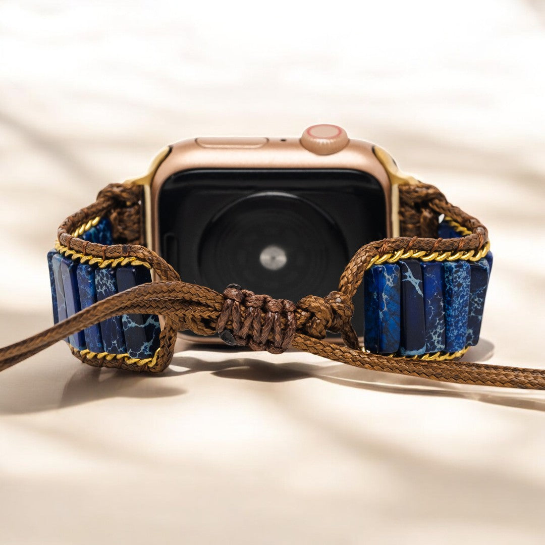 Azure Jasper Apple Watch-bandje