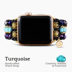 Gothic Turquoise Apple Watch-bandje