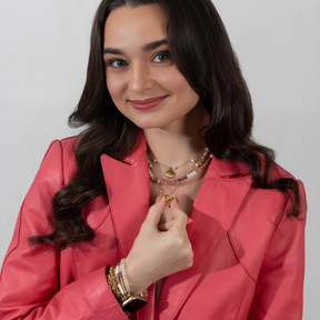 Gouden Glow Bubble Letter Initial Ketting