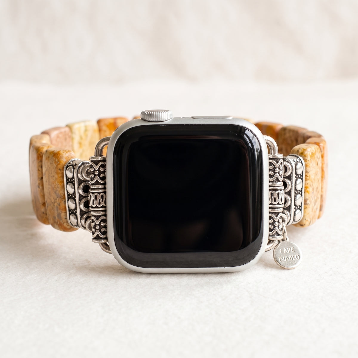 Goudkleurige Terra Stretch-band voor Apple Watch