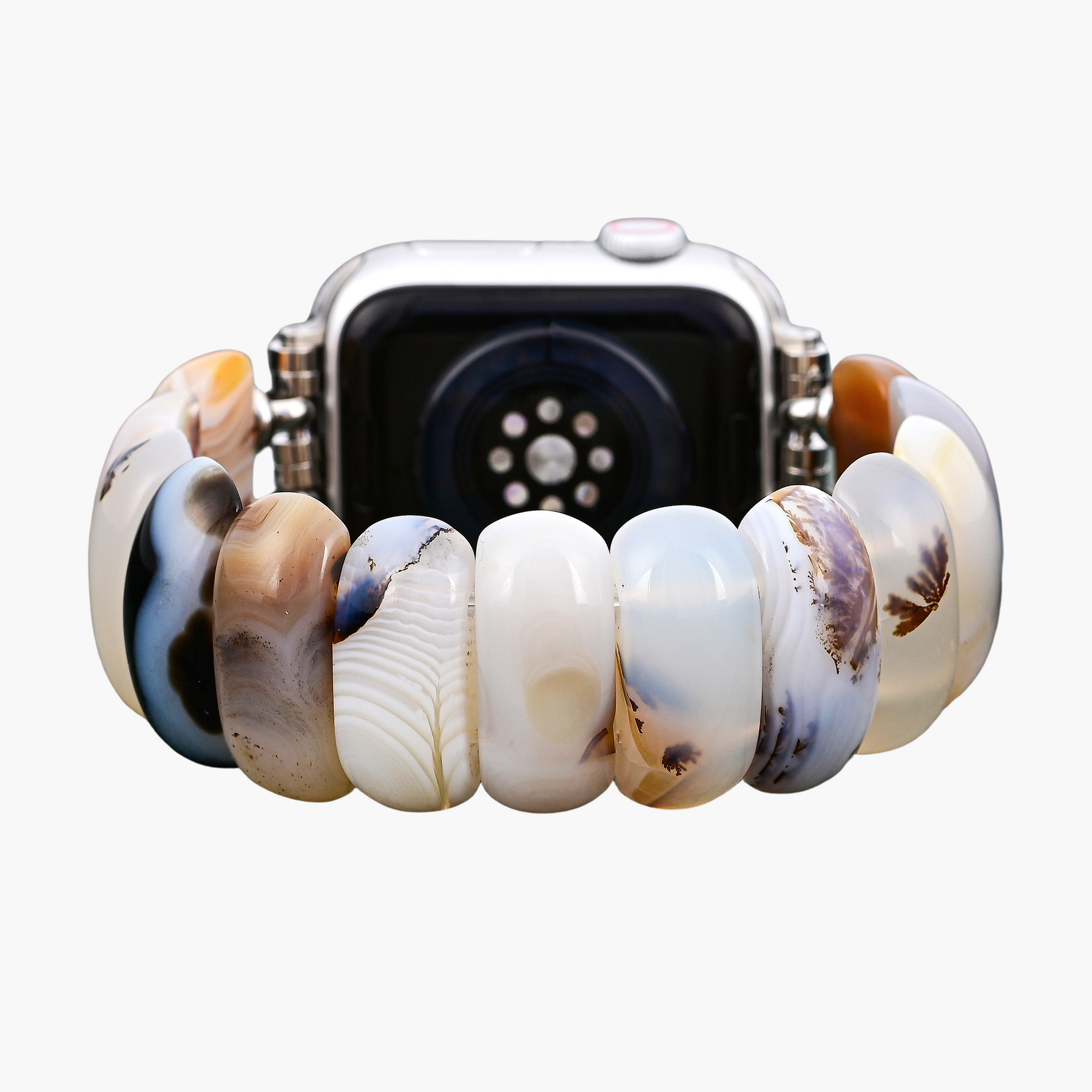 Ivory Dune Agate Stretch Apple Watch Band