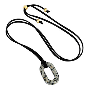 Suède Turquoise Sereniteit Ketting