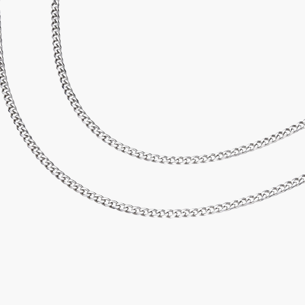 Cubaans Keten (Zilver) 4mm