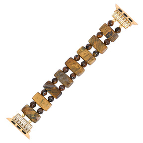 Golden Tiger Strength Apple Watch Band