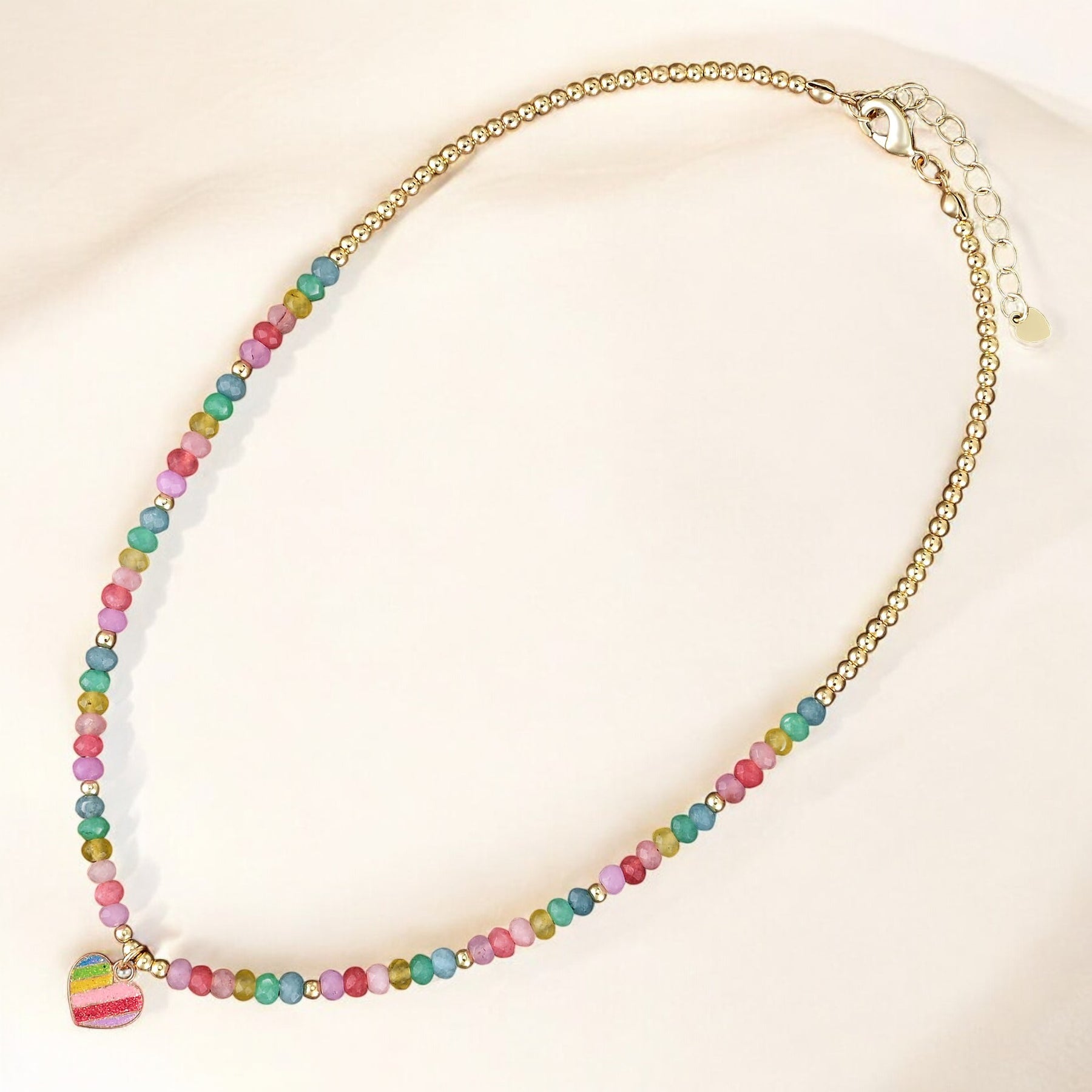 Pastel Hart Ketting