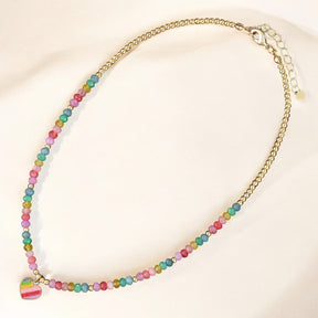 Pastel Hart Ketting