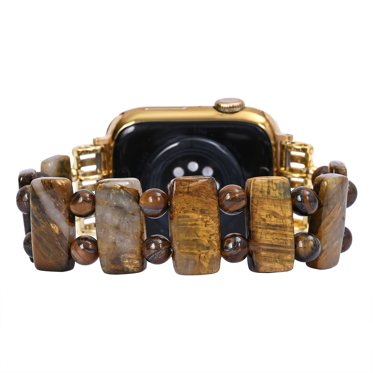 Golden Tiger Strength Apple Watch Band