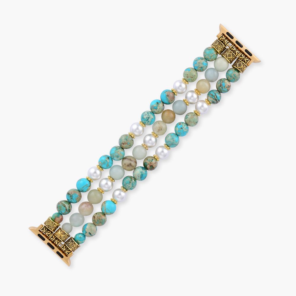 Ocean Breeze Jasper Stretch Horlogeband