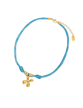 Gouden Bellenletter Touwketting