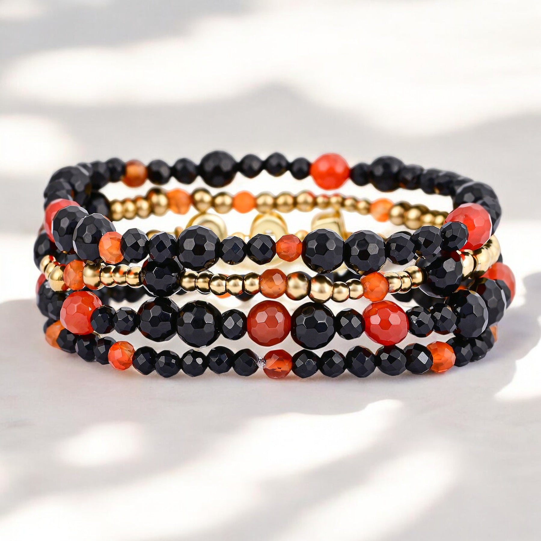Halloween Pompoenveld Armbandenset