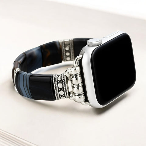 Bohemian Noir Stretch Apple Watch-band