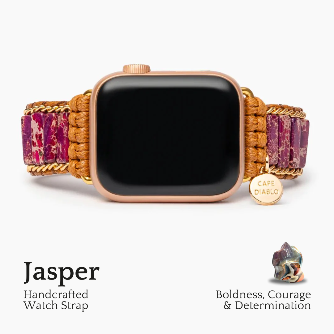 Intens imperiaal Jasper Apple-horlogebandje