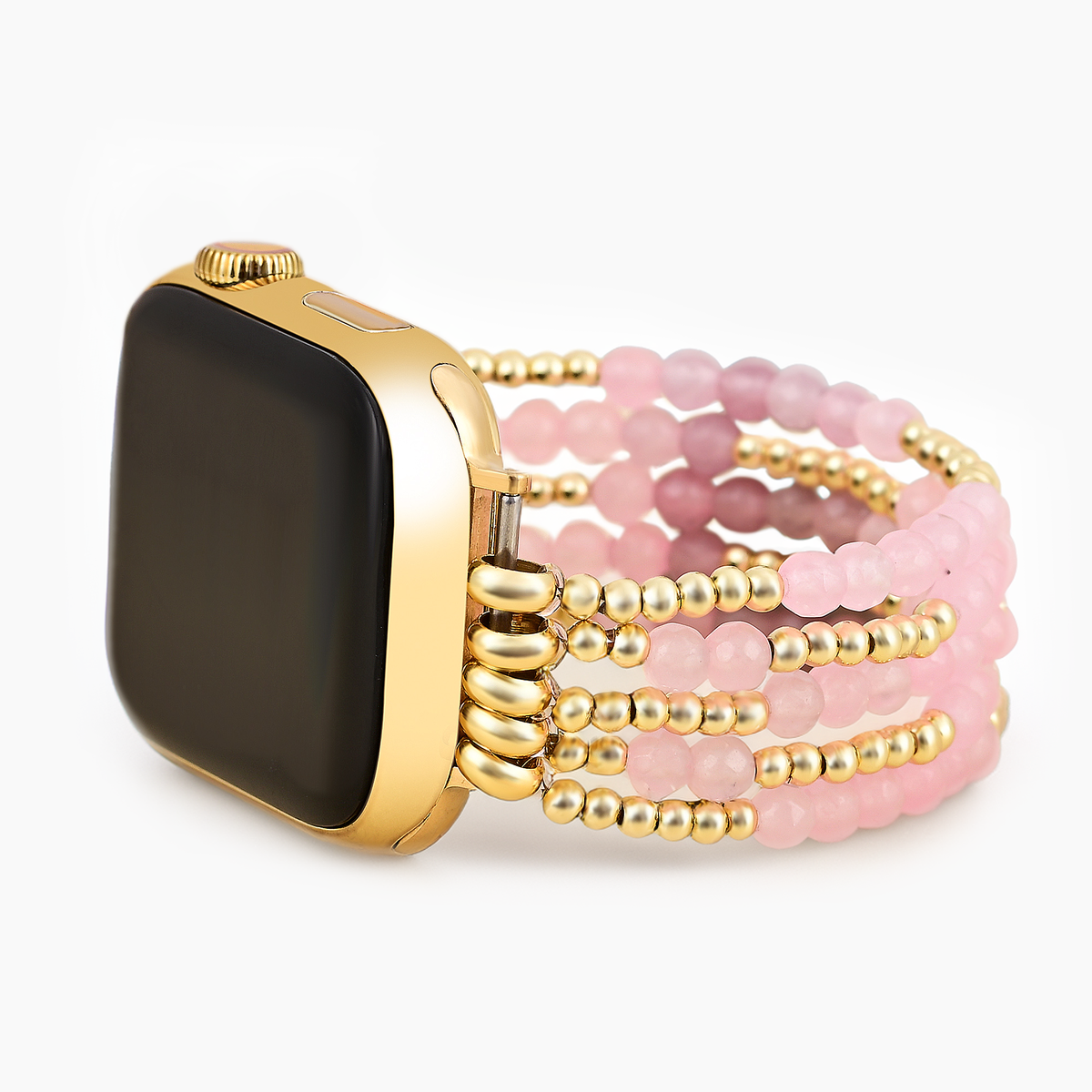Rose Quartz Radiance Stretch Apple Watch-band