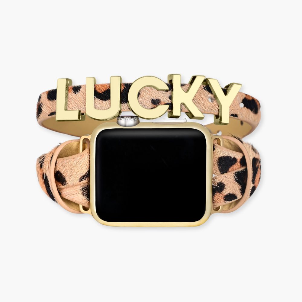 Lucky Safari lederen Apple Watch band