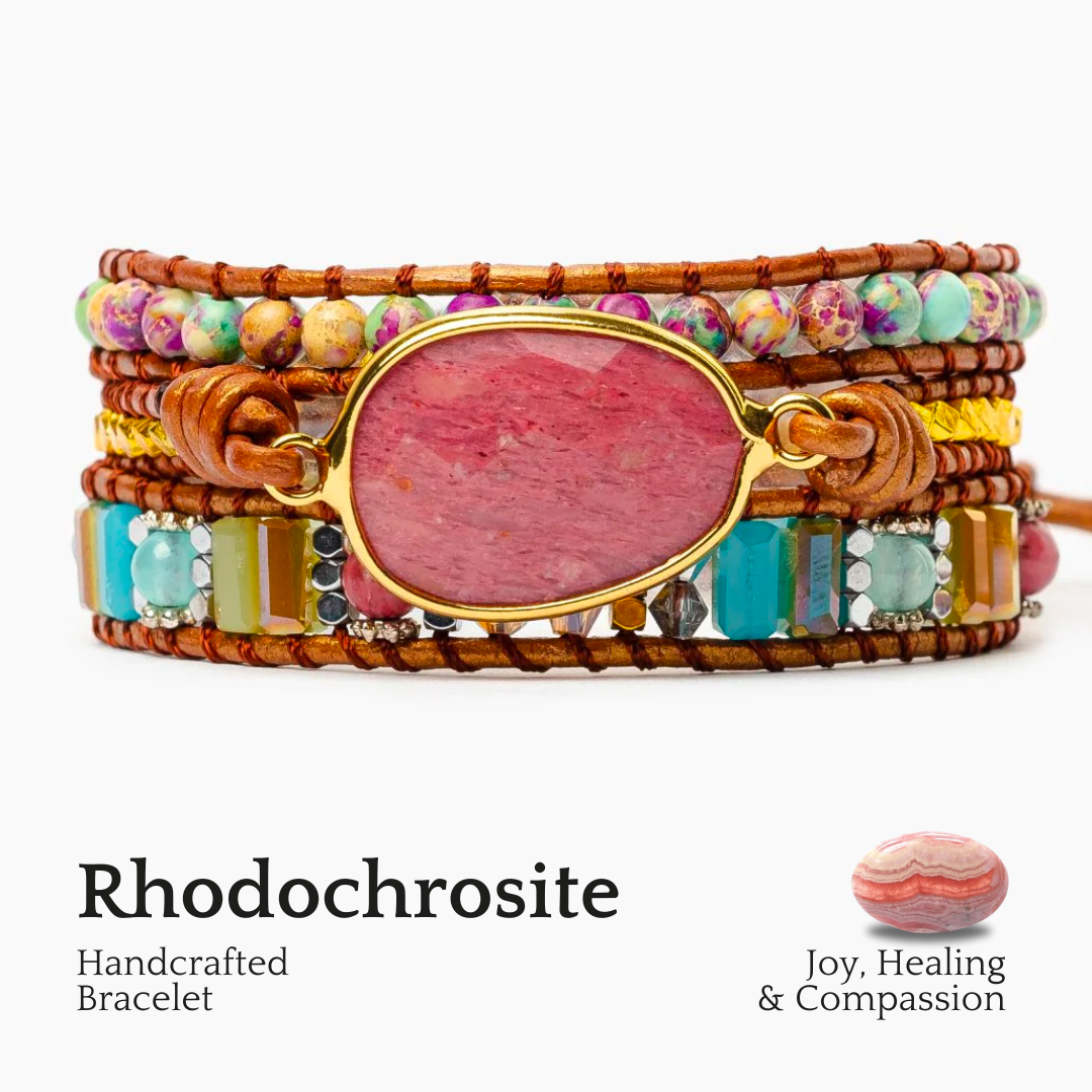 Genezende Rhodochrosiet Wikkelarmband