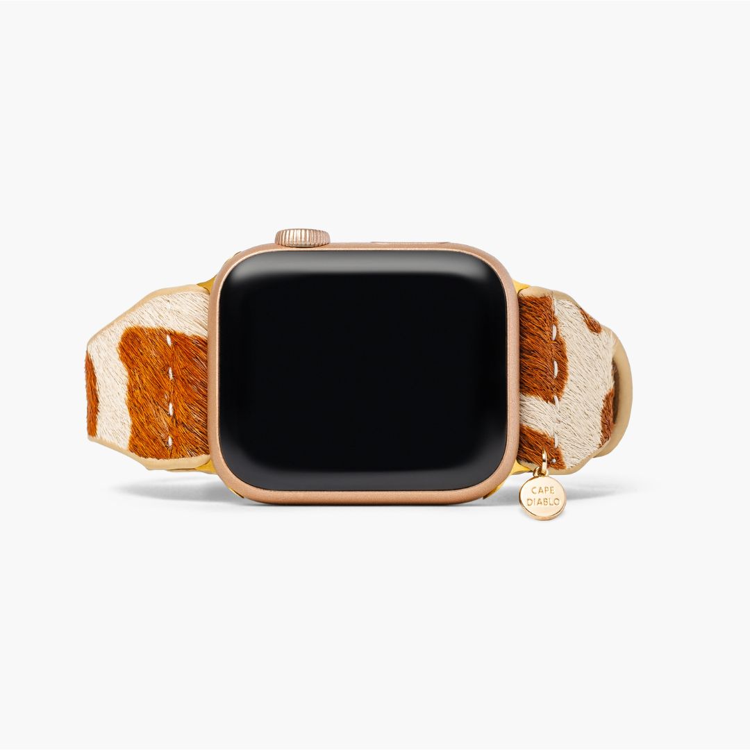 Savannah strak leren Apple Watch -bandje