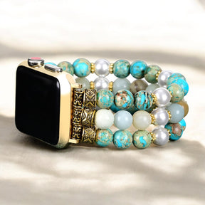 Ocean Breeze Jasper Stretch Horlogeband