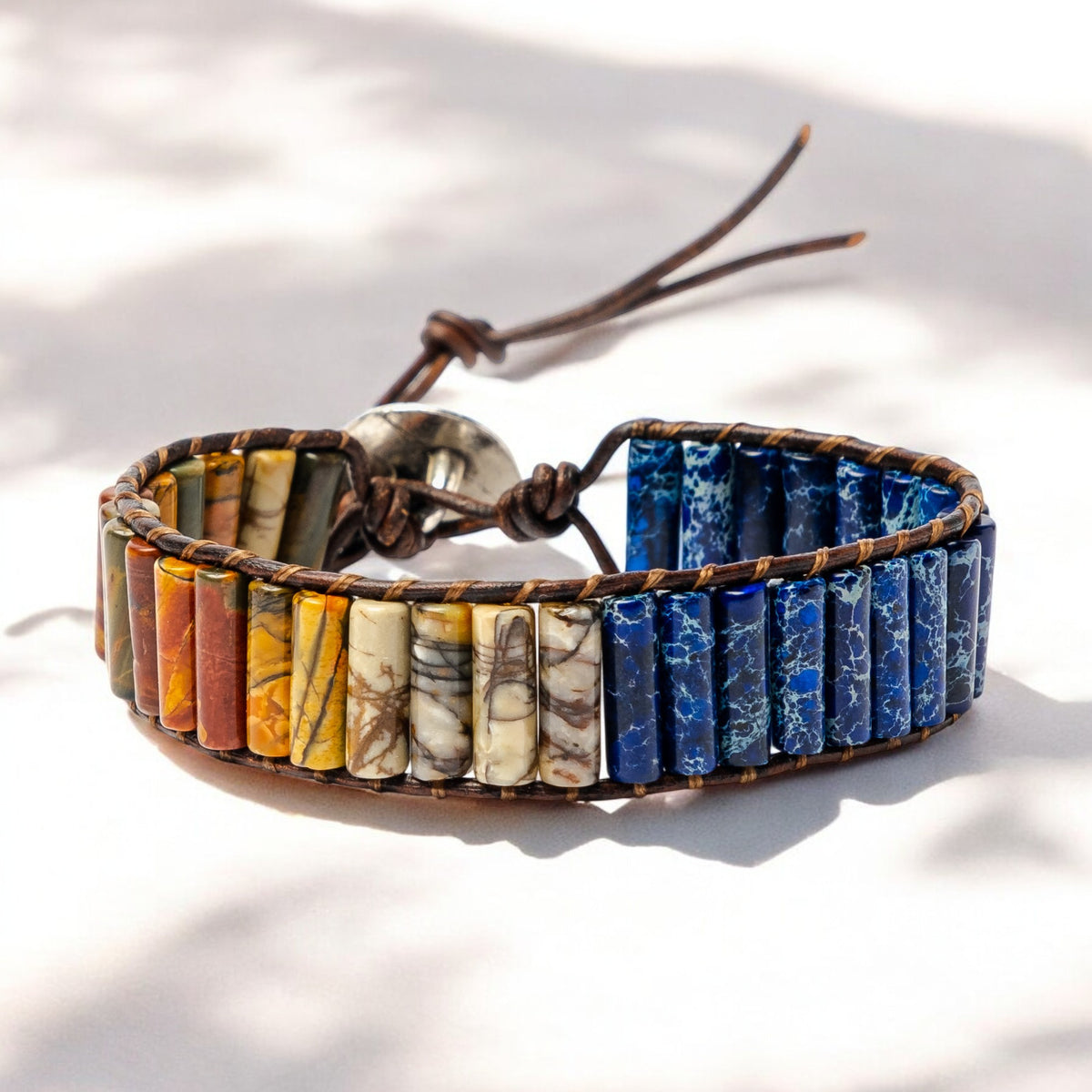 Heren Warrior Jasper Armband