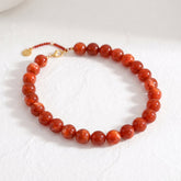 Chunky rode kralenketting
