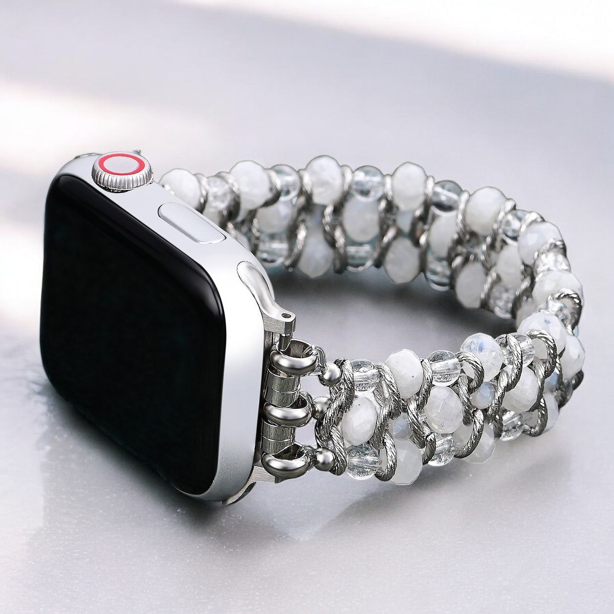 Moon Mirage Gevlochten Rekbare Apple Watch Band