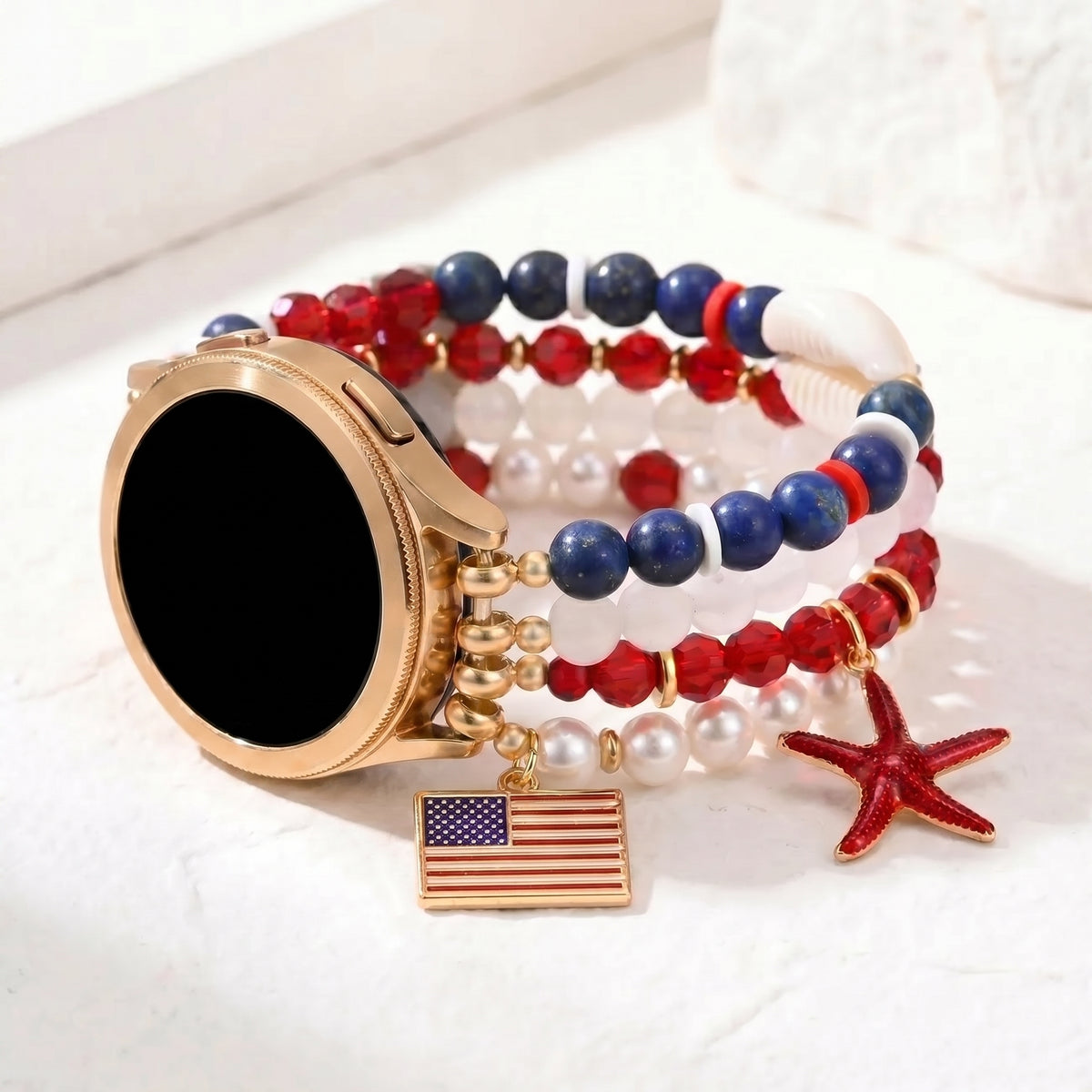 American Dream Stretch Apple Watch-bandje