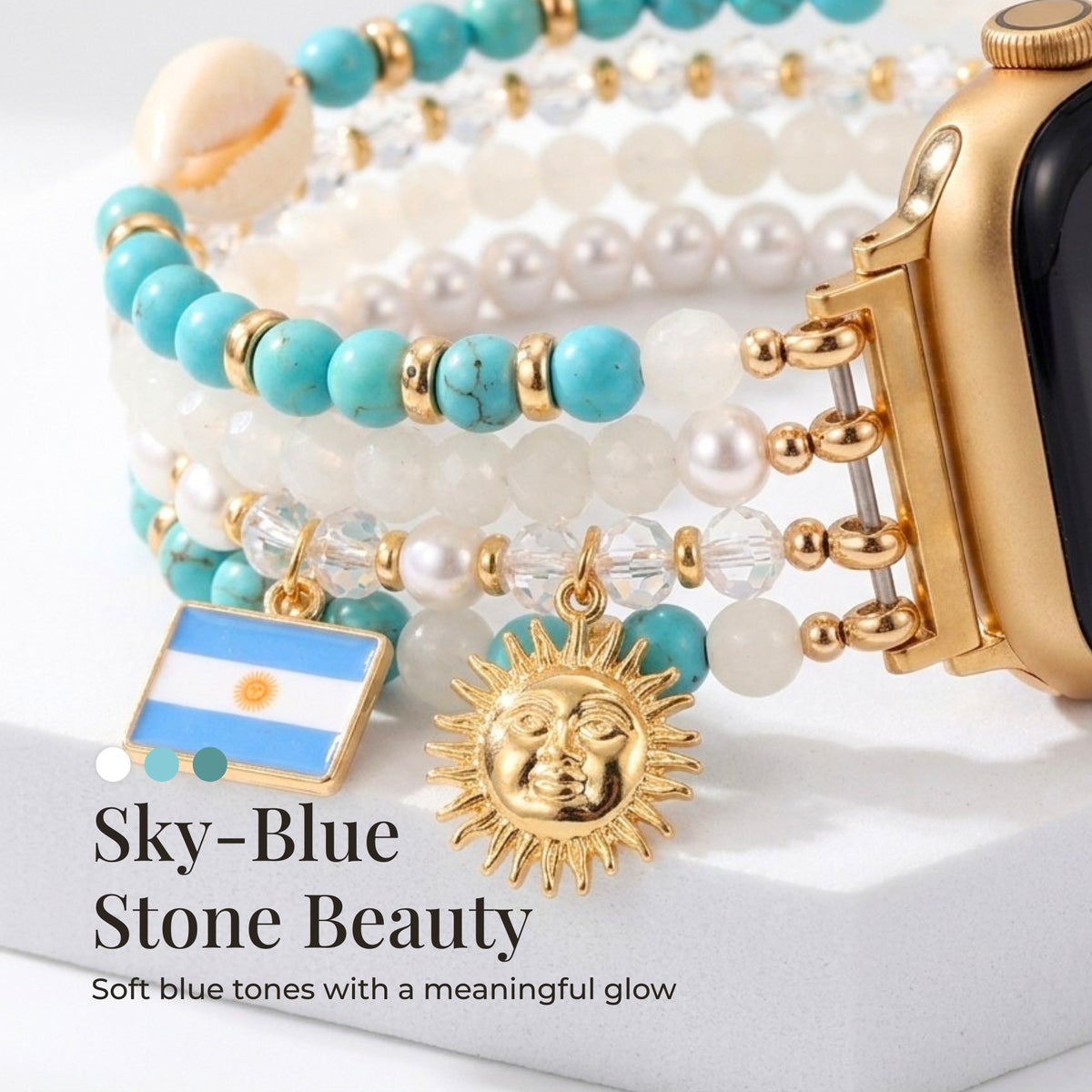 Argentinië Albiceleste Stretch Apple Watch-bandje
