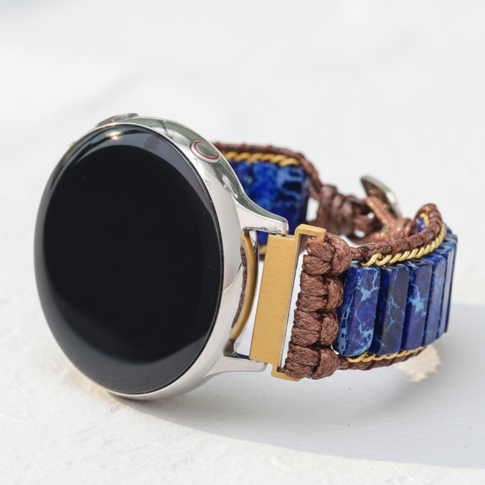 Azuren Jaspis-bandje voor de Samsung Galaxy Watch