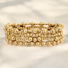 Gouden Bescheiden Armband Set