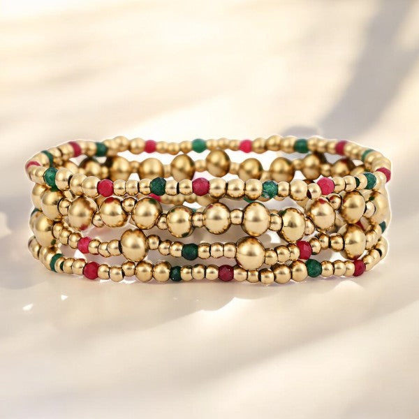 Kerst Gouden Magische Armband Set