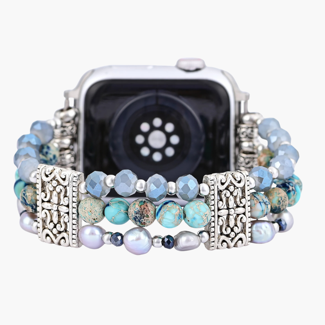 Ambachtelijke Jasper Nomadische Stretch Apple Watch Band