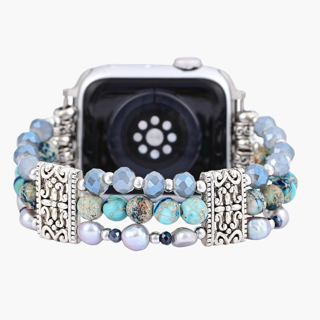 Artisanale Jasper Nomadische Stretch Apple Watch Band