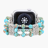Ambachtelijke Turquoise Spirit Stretch Apple Watch-band