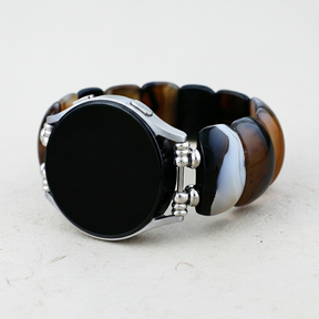 Boheemse Onyx Elegantie Elastische Samsung Galaxy Horlogeband