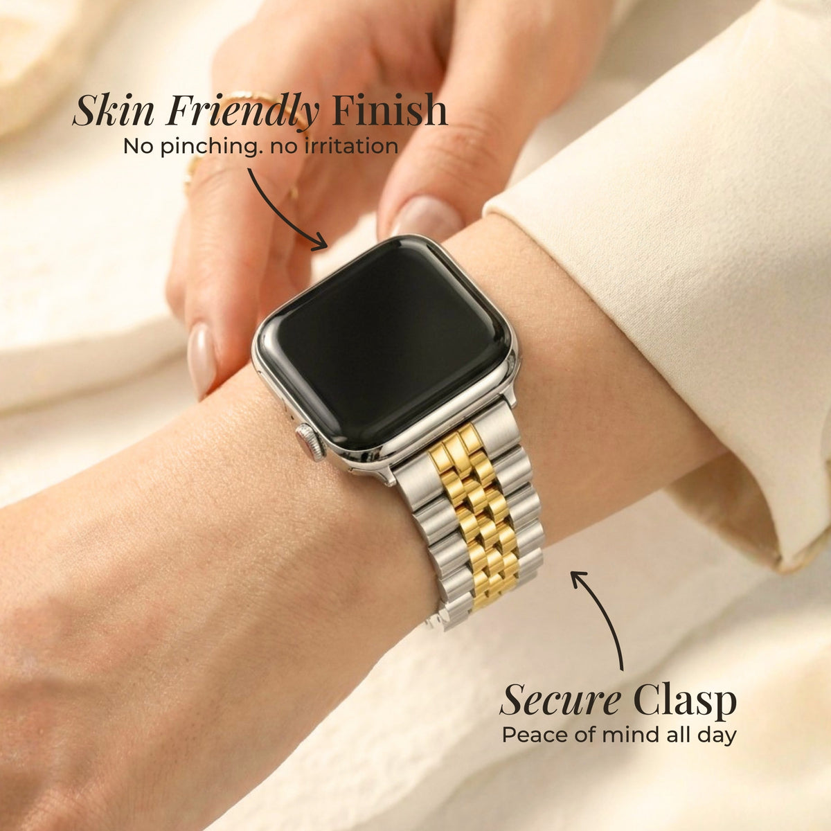 Klassieke Duo Luxe Apple Watch-bandje