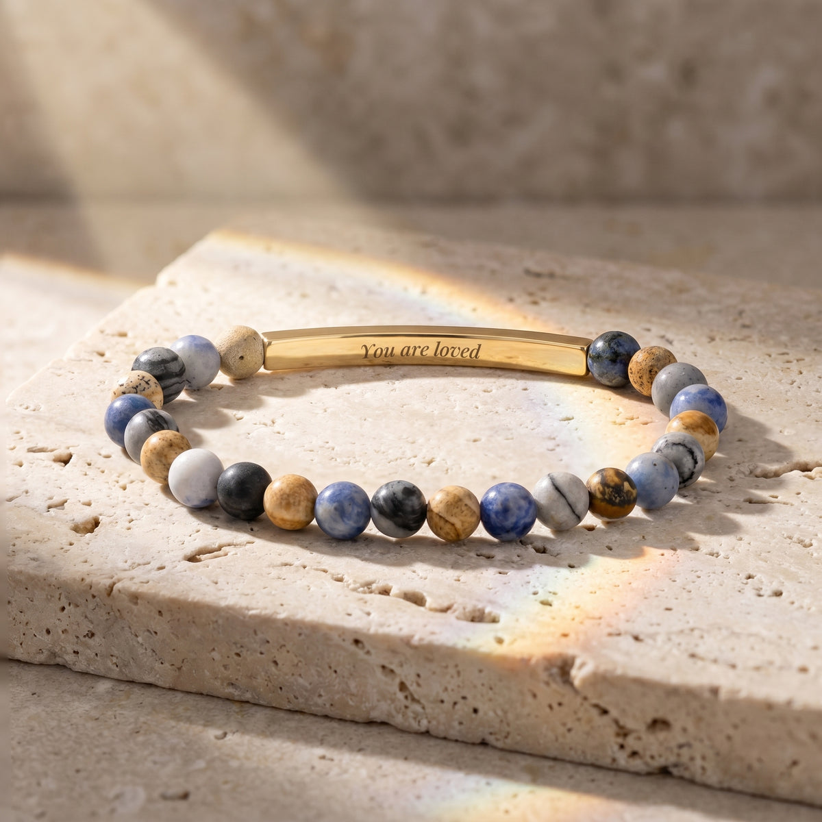 Secret Message Stone Bracelets