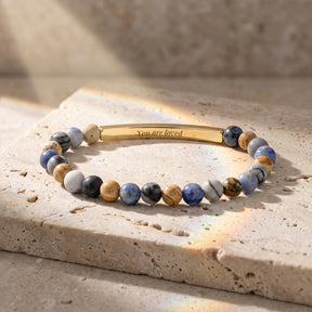 Geheime Boodschap Pastelstenen Armband