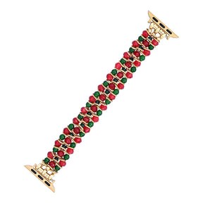 Christmas Charm Stretch Apple Watch Bandje