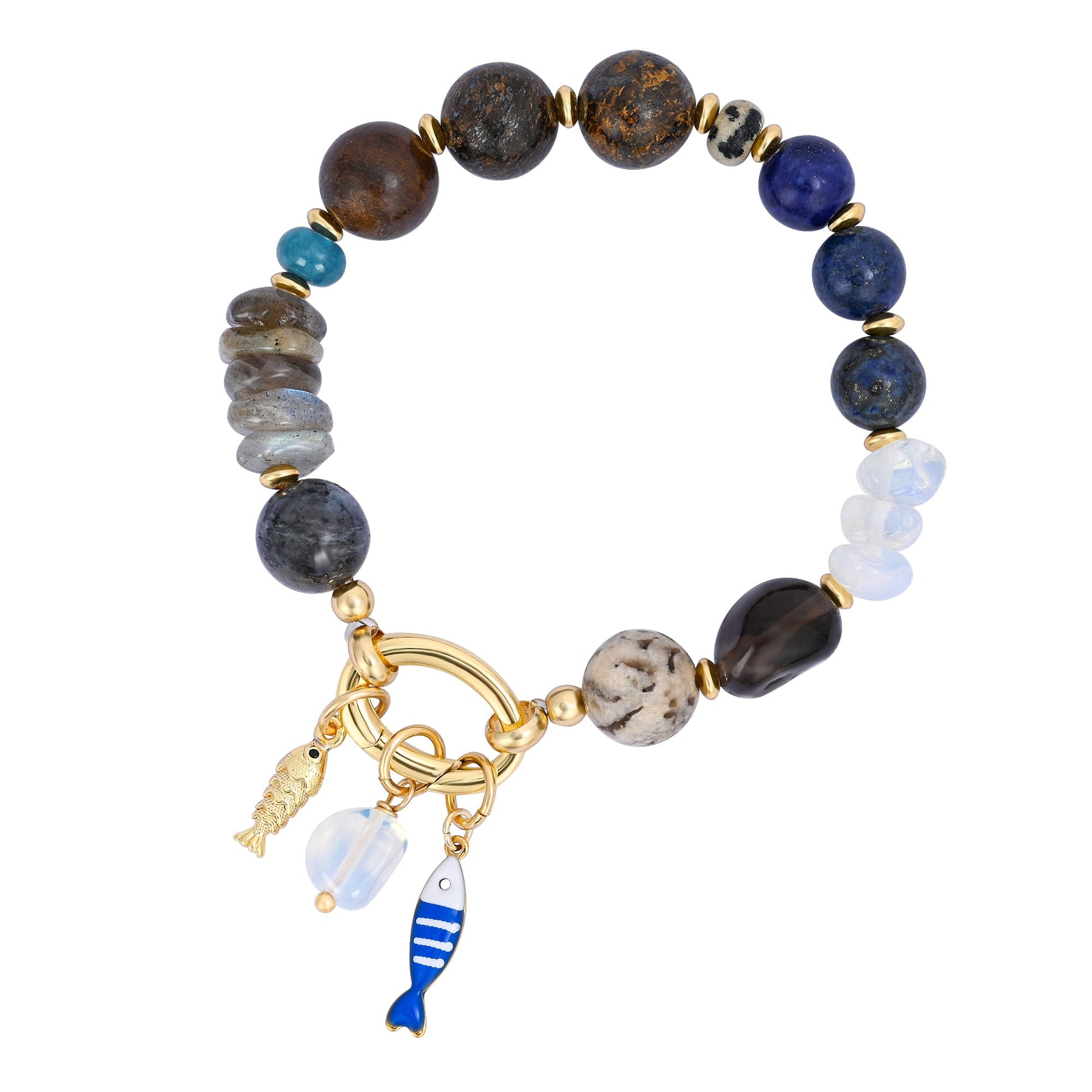 Labradoriet golf bedelarmband