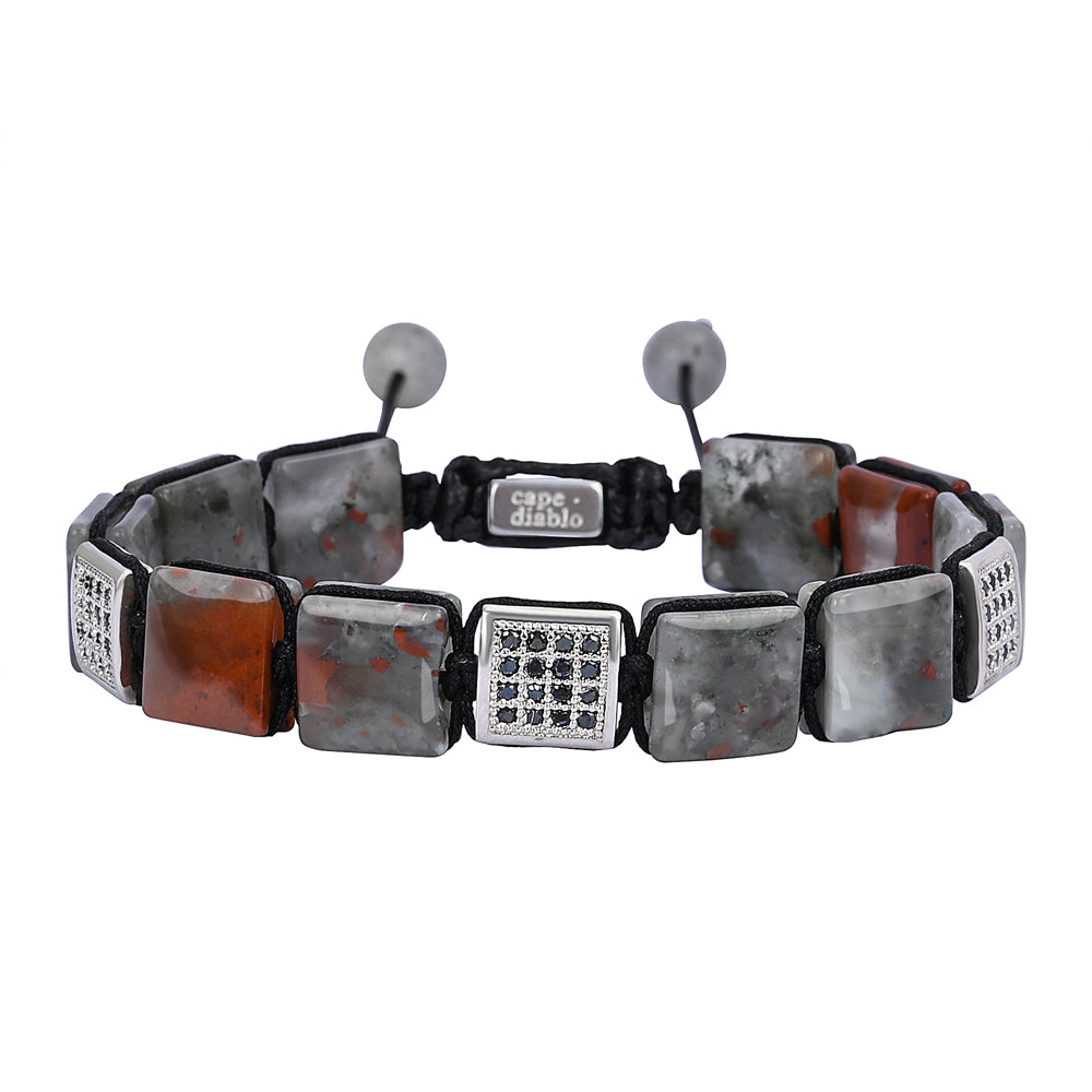 Heren Afrikaanse Bloodstone Armband