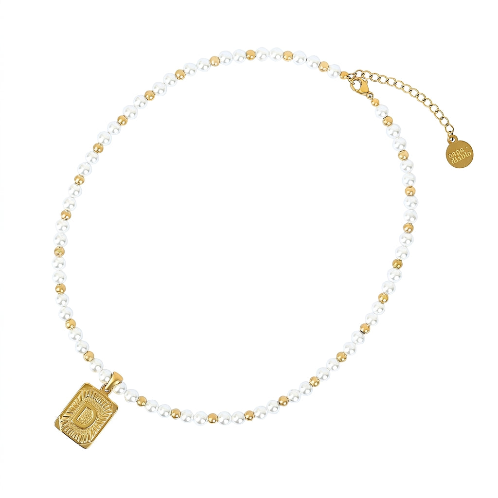 Zuidelijke charme-initiaal ketting