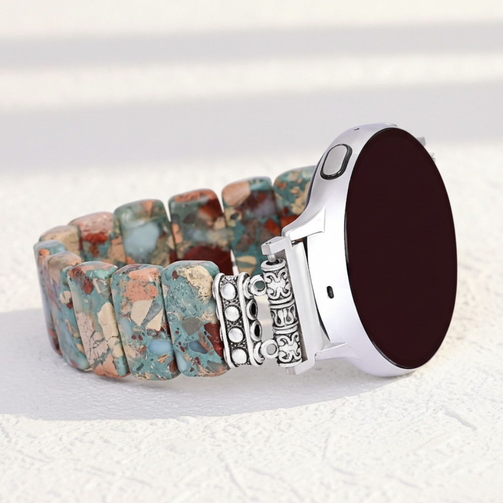 Earth Tibetaanse Jaspis Stretch Apple Watch Band