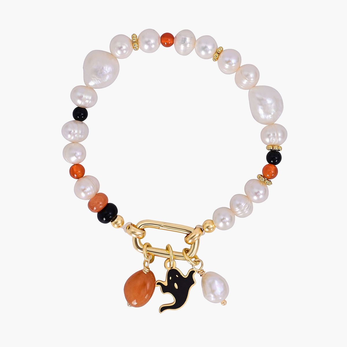 Kerst Gloed Parel Armband