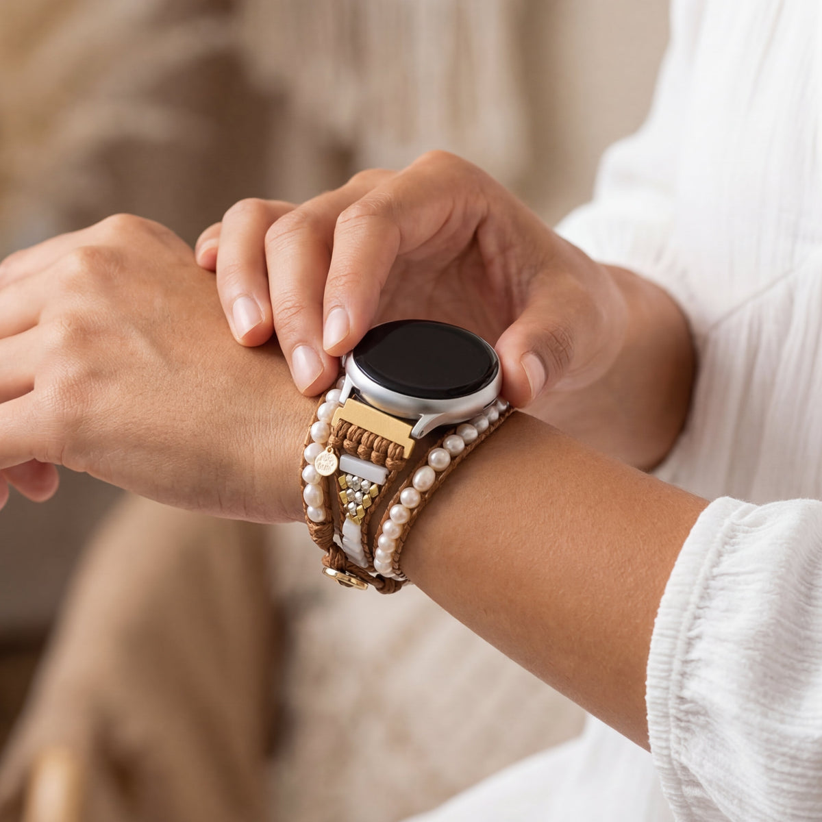 Zoetwaterparel Samsung Galaxy Watch-band