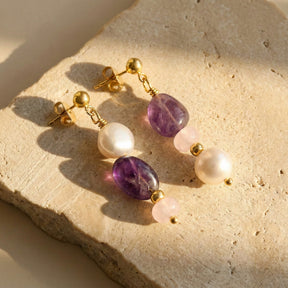 Amethyst Glow Oorbellen