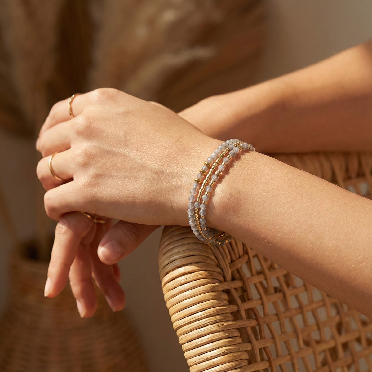 Smoky Moon Multi-Stijl Armband/Ketting