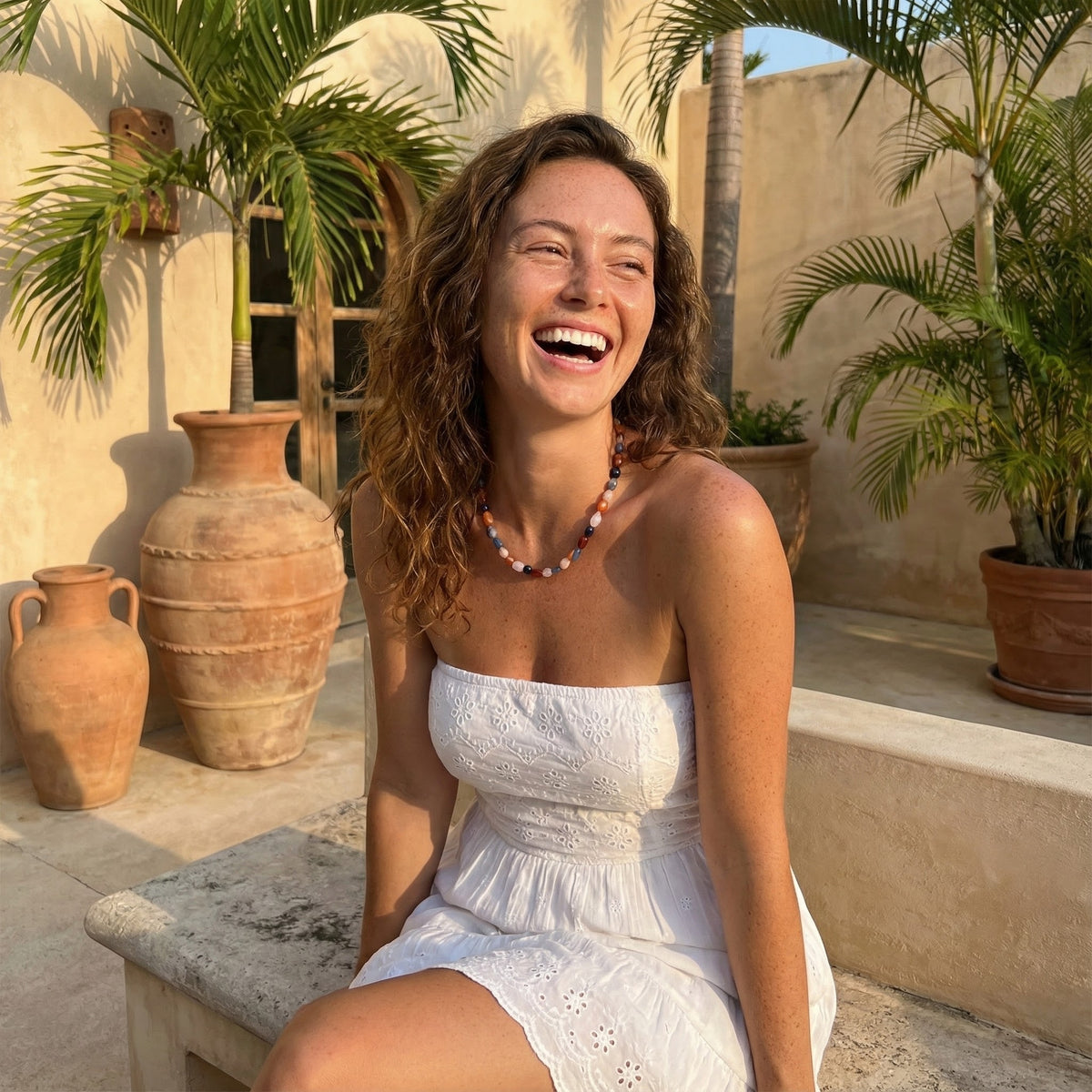 Stralende Harmonie Steen Ketting