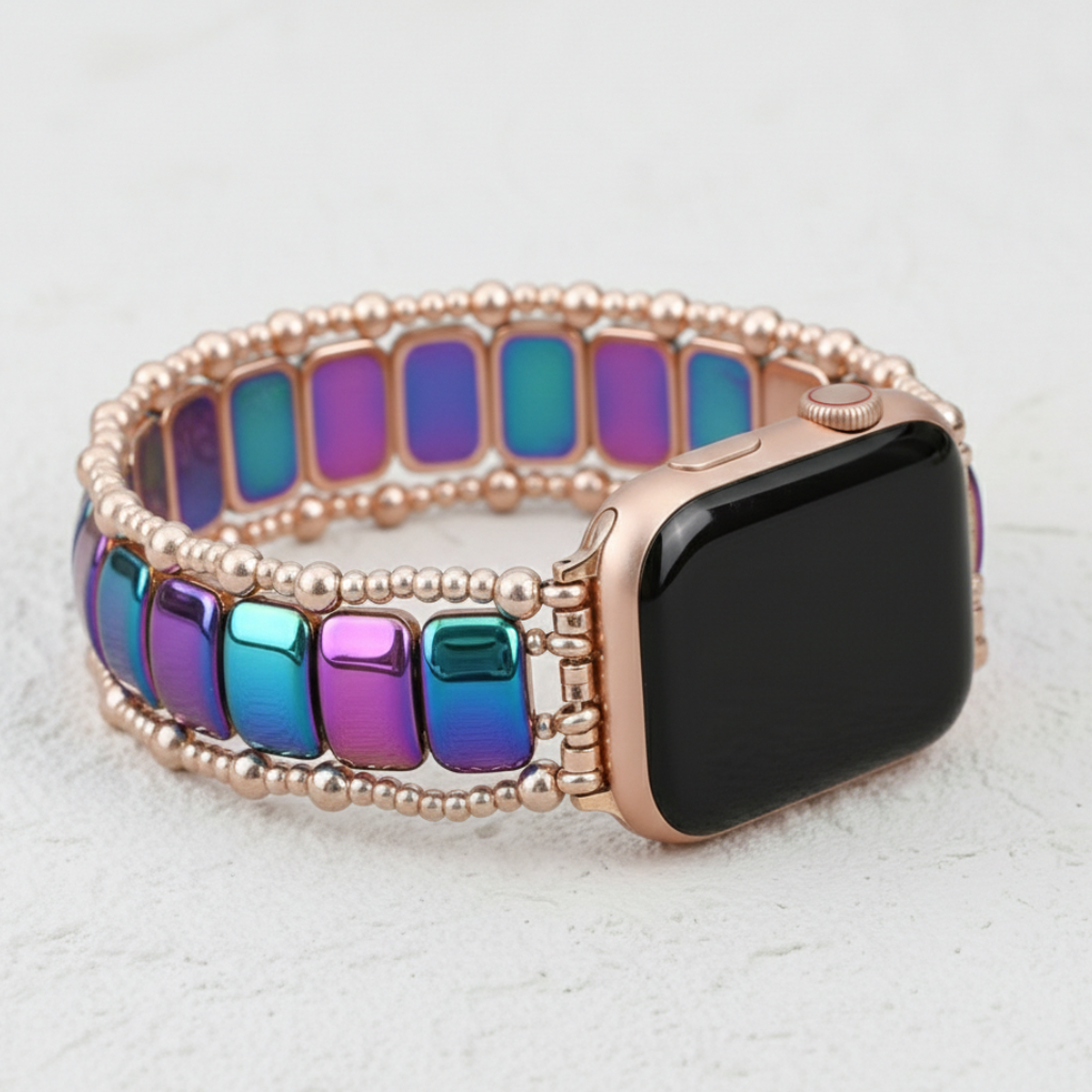 Roze Euforie Rekbare Apple Watch-band