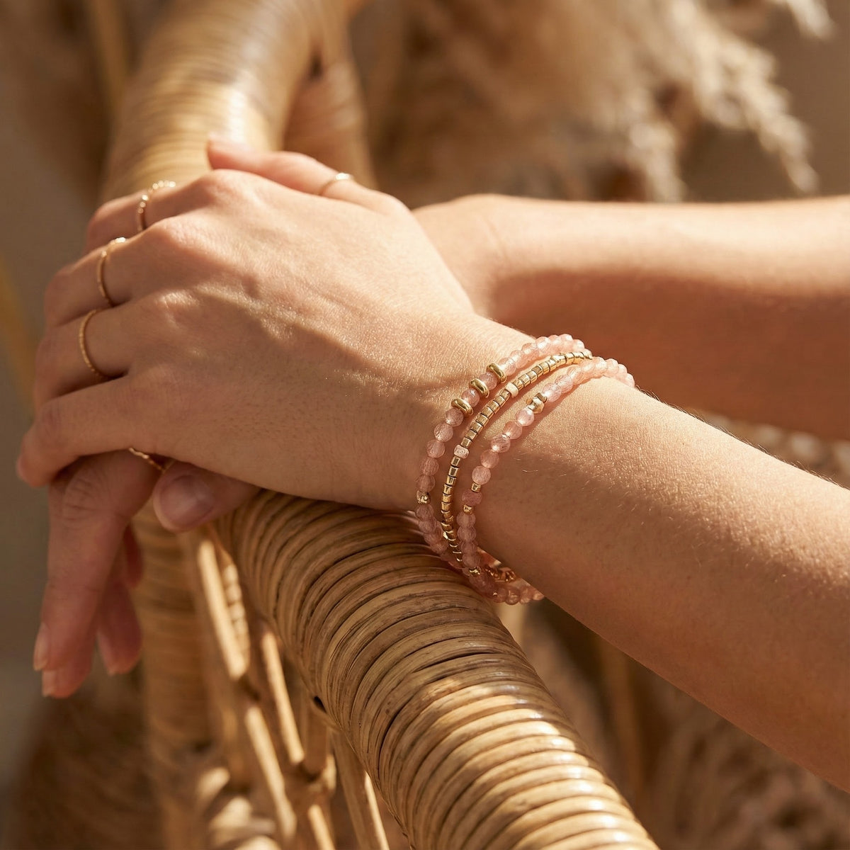 Sunset Blush Multi-Stijl Armband/Ketting