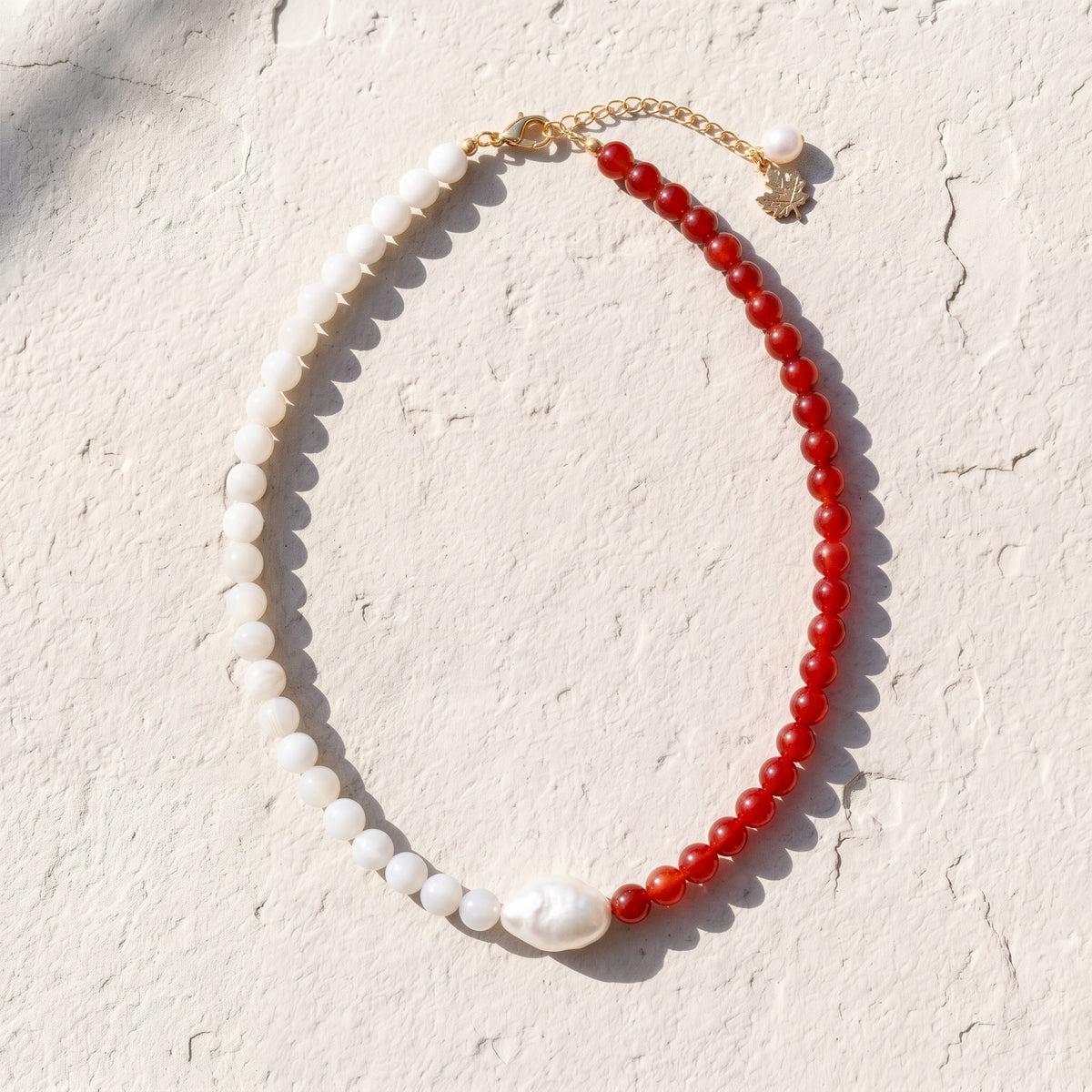 Canada Maple Parelketting met Kralen