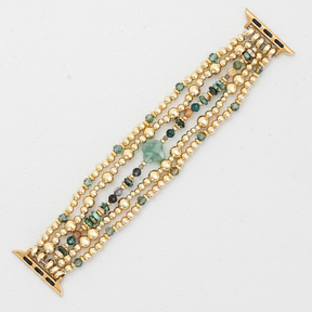 Gouden Oase Rekbare Apple Watch Bandje